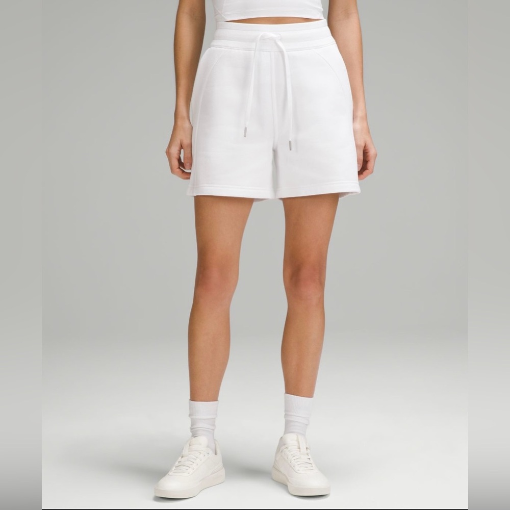 Lululemon Scuba High Rise Short 5” White